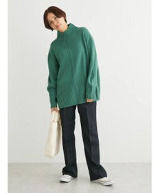 Green Parks 洗える　バックスリットニットプルオーバー