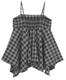 earth music&ecology イレヘムチェックキャミチュニック