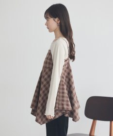 earth music&ecology イレヘムチェックキャミチュニック