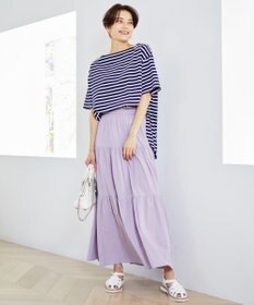 UNFILO L 撥水汗ジミ防止ボーダーT