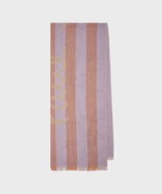Paul Smith Lilac Stripe Cotton Logo スカーフ