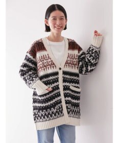 AMERICAN HOLIC フェアアイル柄ニットカーディガン