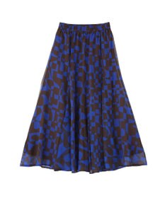 YECCA VECCA アート柄シアーロングスカート