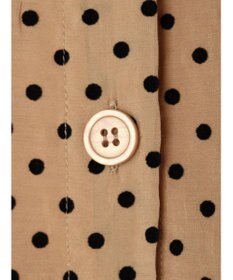 earth music&ecology ドットチュニック丈リボン付きワンピース