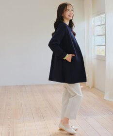 Tiaclasse L 【洗える】ダンボールフレアコート