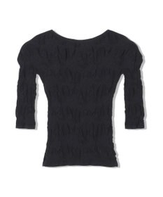 Chacott 【ノーソーイングニット】シアーレースボートネックトップ