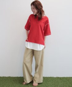 AMERICAN HOLIC 【RUSSELL】ワッフルヘンリーTシャツ