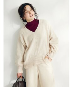 CRAFT STANDARD BOUTIQUE 洗えるコードモールＶネックプルオーバー