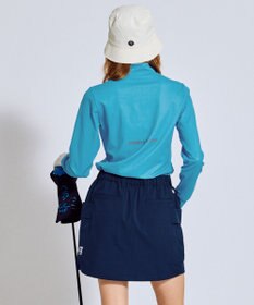 PW CIRCULUS 【吸水速乾 / UV遮蔽率99.5% UVカット / ストレッチ】【WOMEN】ラビットグラフィック ロングスリーブモックT ゴルフウェア レディース