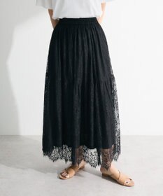 Green Parks ・ＥＬＥＮＣＡＲＥ　ＤＵＥ　レースティアードスカート