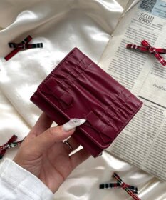 WEGO ギャザーリボンウォレット