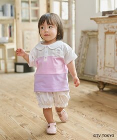 組曲 KIDS 【80-100㎝】シナぷしゅ襟付き カットソー