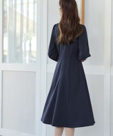 Tiaclasse 【セレモニー・洗える】ハートネックくるみ釦ワンピース