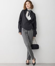 23区 L 【洗える】フランネル2WAY テーパード パンツ