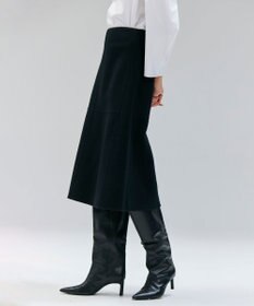 BEIGE， LEMOORE / ウールリバーAラインスカート