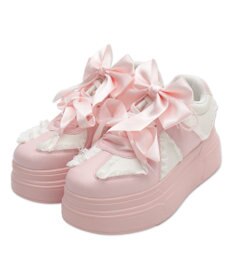 WEGO ダブルリボンフリルスニーカー