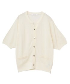 Green Parks スキッパー半袖ニットカーディガン