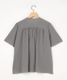 組曲 【先行予約】【WEB限定】サッカーギンガムチェック フロントフリルブラウス