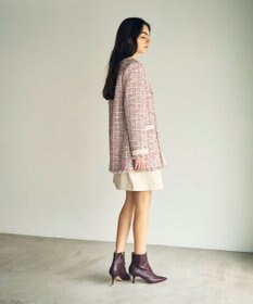 GRACE CONTINENTAL フリンジツイードジャケット