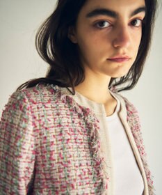 GRACE CONTINENTAL フリンジツイードジャケット