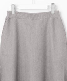 自由区 【セットアップ対応・洗える】ウールミラノニット スカート