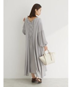 Green Parks ・ｆｕｒｒｙ　ｒａｔｅ　バックレースアップワンピース