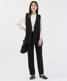 J.PRESS LADIES 【セットアップ対応】セラテリーダブルクロス テーパード パンツ