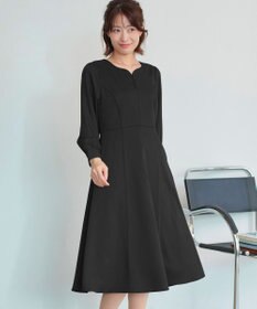 Tiaclasse 【セレモニー・洗える】ハートネックくるみ釦ワンピース