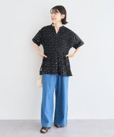 Green Parks ライトデニムイージーバギーパンツ