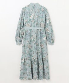 GRACE CONTINENTAL フラワー刺繍ボウタイワンピース