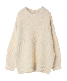 AMERICAN HOLIC パッチワークケーブルニットチュニック