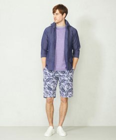 JOSEPH ABBOUD MOUNTAIN 【SPACE／UNISEX】清涼感 リネンハニカム Tシャツ