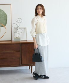 Green Parks ＳＥＴ２点ラメシャギービスチェ＋シャツ