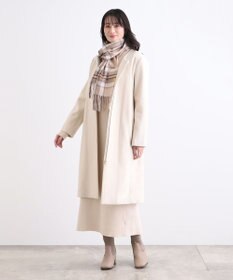 MOONBAT WEB限定【洗える】ミエル (miel) カシミヤ100％ チェックマフラー