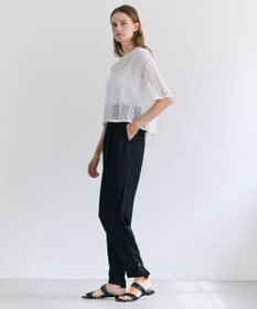 BEIGE， ATACAM / パターンメッシュ ハーフニット