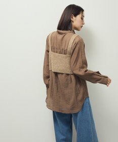 Green Parks ＳＥＴ２点ラメシャギービスチェ＋シャツ