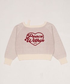 WEGO ハートワンショルニット