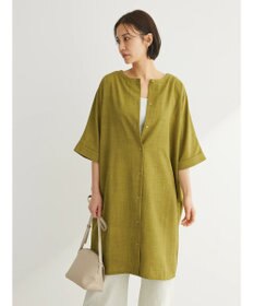 Green Parks 前後２ｗａｙミディ丈タックワンピース