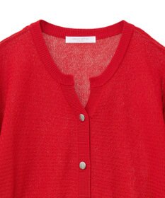 Green Parks スキッパー半袖ニットカーディガン