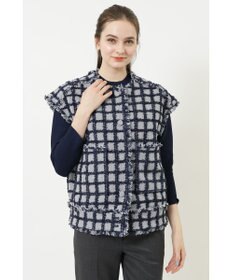 DAKS チェックツイードベスト