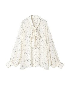 Green Parks AnriettMusee シアーボウタイブラウス