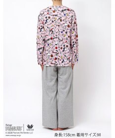 WACOAL PEANUTS パジャマ 長袖 長ズボン 綿100%(本体) スヌーピー レディース FDX561 /ワコール