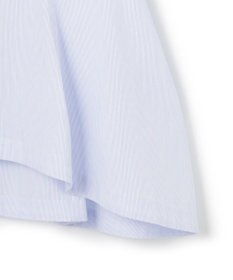 uncrave コットンクロスストライプ ペプラムジレブラウス