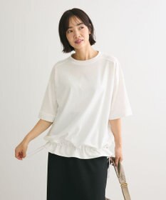 Green Parks 裾ドロスト５分袖ドッキングチュニック