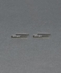 Phoebe 〈金属アレルギー対応〉デュオバービジューイヤリング　シルバー/ニッケルフリー
