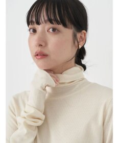 earth music&ecology ＴＲウールブレンドタートルネックプルオーバー