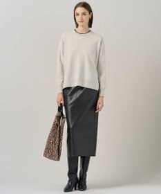 ICB L 【洗える】フェイクレザー ナロースカート