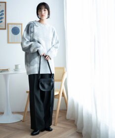 WEGO モヘアライク総柄BIGプルオーバー