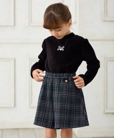 ANY KIDS 裏シャギーチェックショートパンツ