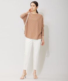 ICB 【洗える】T/Cストレッチサテン スティックパンツ